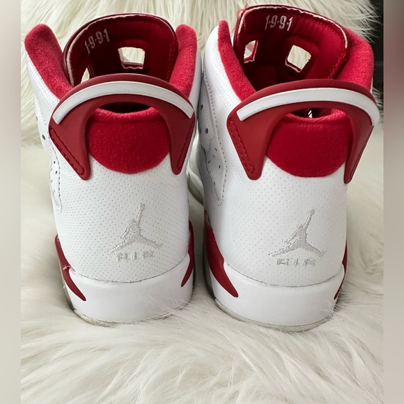 Nike Air Jordan 6 Retro Red White & Platinum - Picture 9 of 13